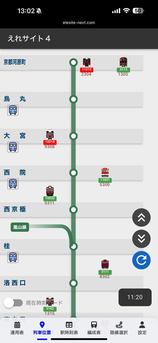 阪急と近鉄が直通しはじめてて神