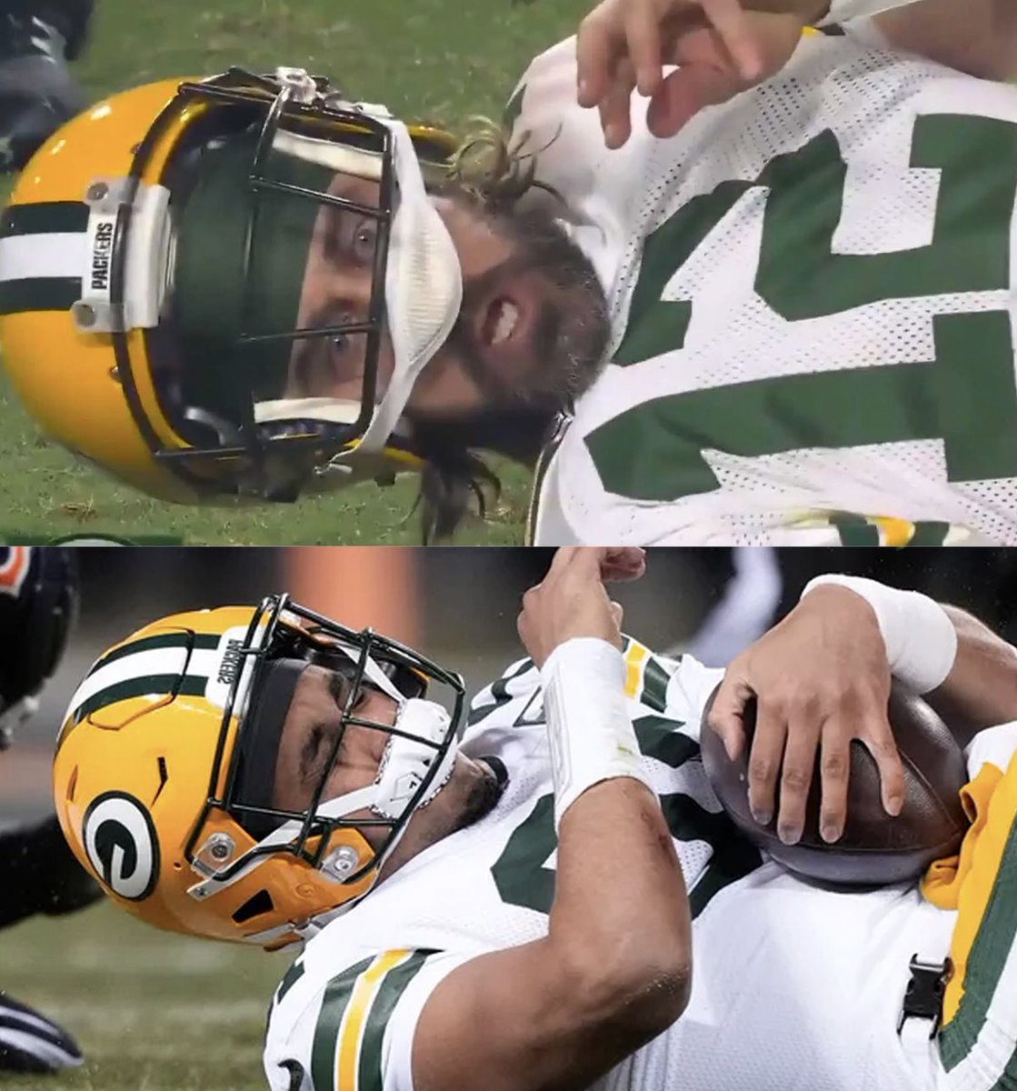 NFLMemes's tweet photo. Jordan Love recreated the Aaron Rodgers photo https://t.co/Rx8SEYnvhn