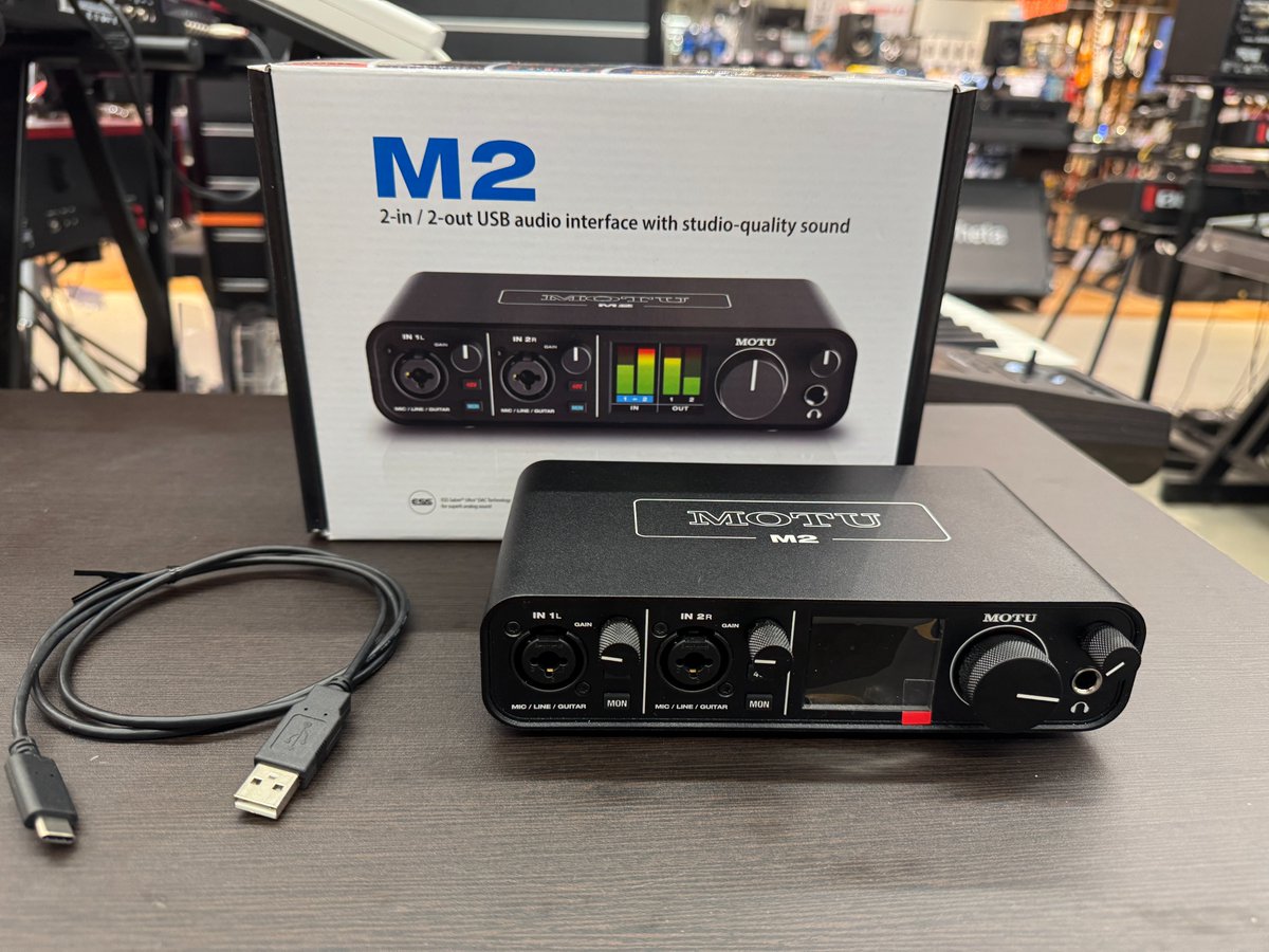 MOTU M2 オーディオインターフェイス（中古・美品） MOTU M2 美品