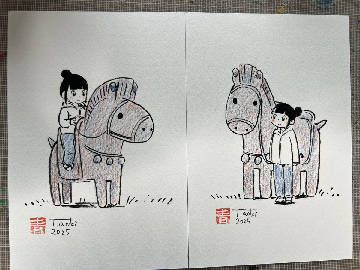 リベストギャラリー創「干支の午展」
「はにわとわたし」納品分が完売してしまったので急遽二点追加しました。よろしくお願いします! 