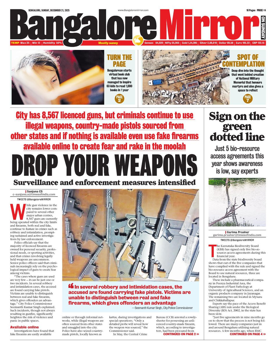 BangaloreMirror's tweet image. Today's Bangalore Mirror, Front Page. Grab a copy, #Bengaluru #Bangalore or check out at epaper.timesgroup.com