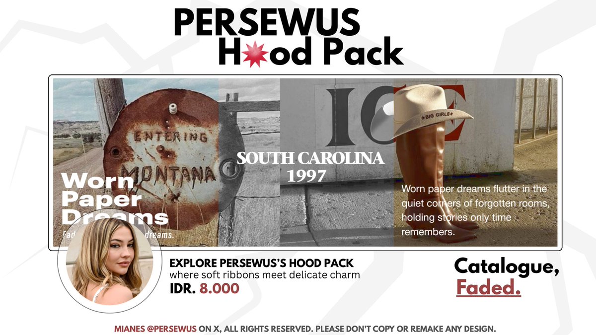 persewus's tweet image. mind to help rt &amp;amp; ospek? grazie♡

dropped new catalogs yesterday, and today there’s more! meet VEILED, REVERIE, FADED &amp;amp; VELLICHOR. all layouts are UFS yup, please show them lots of love &amp;amp; DM me if anything seems off ♡ #zonauang