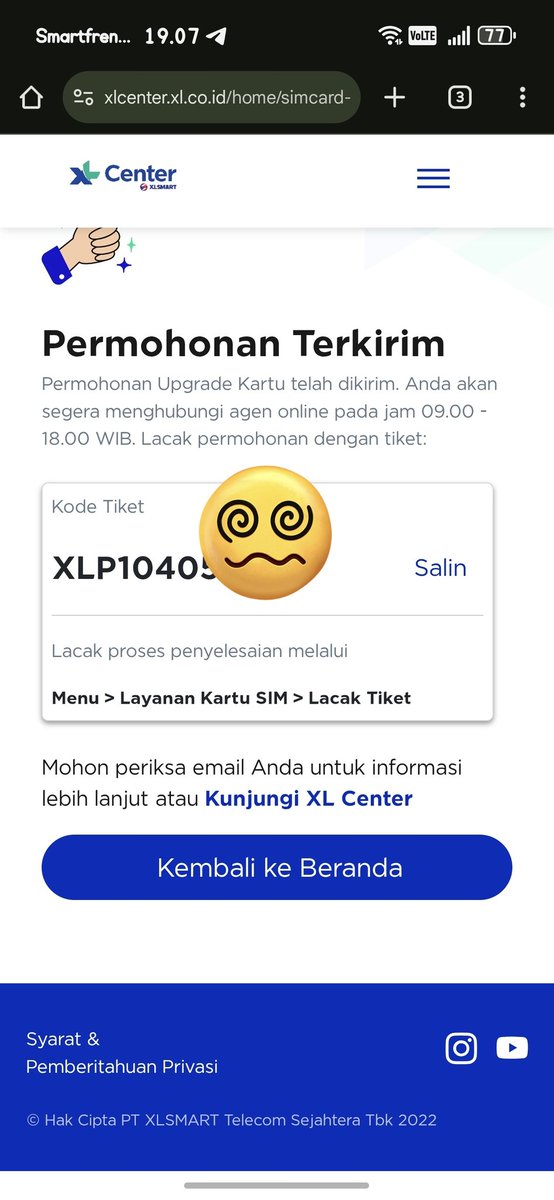 <a href="/myXLCare/">myXLCare</a> halooo... Ini kenapa dari tgl 16 tidak terselesaikan, sudah minta UP percepatan ke Call Center, hasil masih nihil... HP mau di service cuma nunggu yang gak ada kepastian