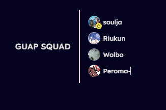 GUAP SQUAD 
see yall tomorrow