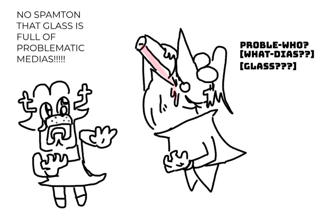 PaperSamurai_'s tweet image. Soamton hates ethical consumption, and regular consumption. 
#DELTARUNE #deltarunefanart 
Inspired by @gigiriley_