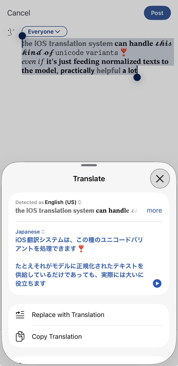 𝕥𝕙𝕖 𝕚𝕆𝕊 𝕥𝕣𝕒𝕟𝕤𝕝𝕒𝕥𝕚𝕠𝕟 𝕤𝕪𝕤𝕥𝕖𝕞 𝐜𝐚𝐧