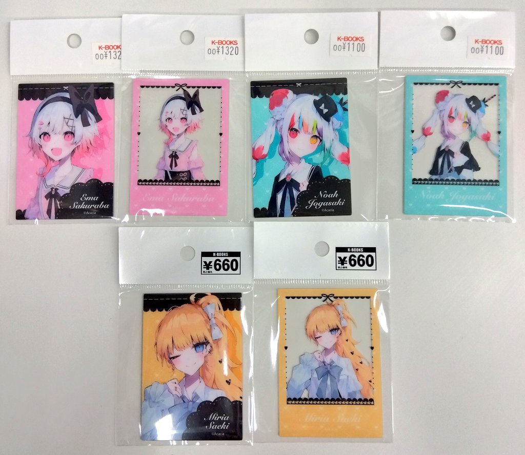 魔法少女ノ魔女裁判 ブックオフ アクリルカード 缶バッジ ボックス