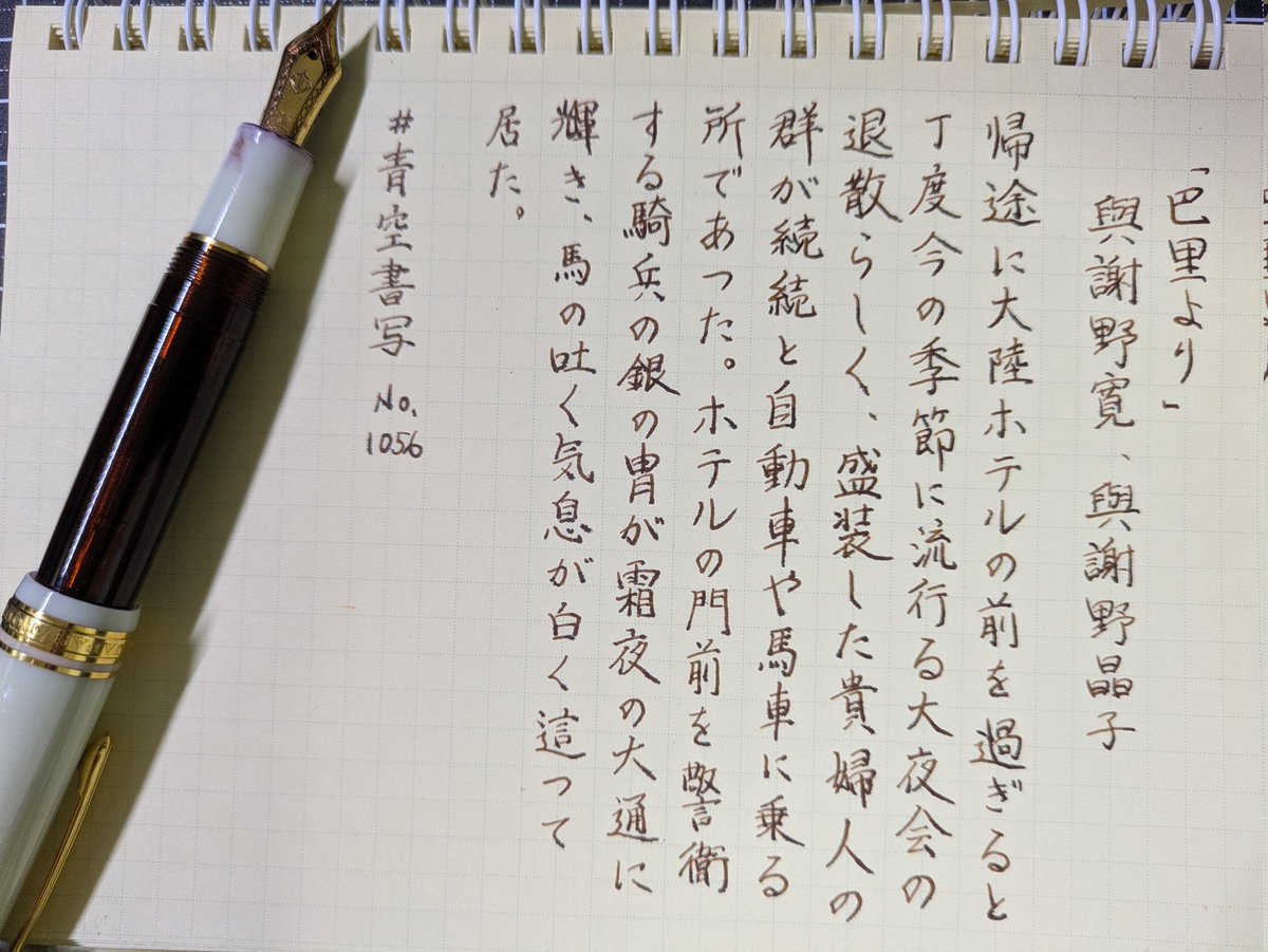 hiiragi_yuji's tweet photo. #青空書写 No.1056 #柊書写 
✒️#profit21 https://t.co/JJjr2zTC8Z