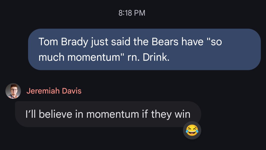 We've got it in black n white, ladies &amp; gentlemen. #MomentumIsReal
<a href="/jeremiahdavis10/">Jeremiah Davis</a> <a href="/CoachMason33/">Tork Mason</a> <a href="/HallesColette/">Halles</a>