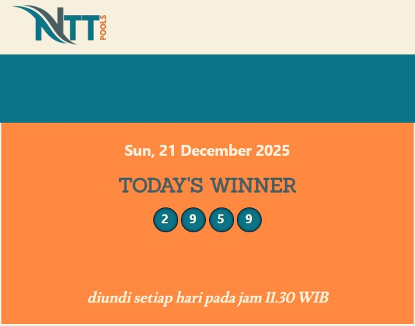 Pohon4D's tweet photo. Hasil Pengeluaran #NTTPOOLS
Hari     : MINGGU , 20 DESEMBER 2025
Result  : 2959
SHIO   : KAMBING
Selamat Kepada Pemenang, Salam JP

#pohon4d #bandartogel #bandartogelonline #slotgacor #slotgacorterbaru #togelsydney #togelhongkong #togelsgp #togelresult #resulttogel https://t.co/KAhPRFoVyL