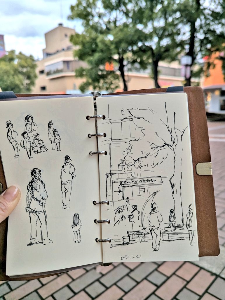 memonoe3's tweet image. 念願の街角スケッチ。

#日々描く
#urbansketch