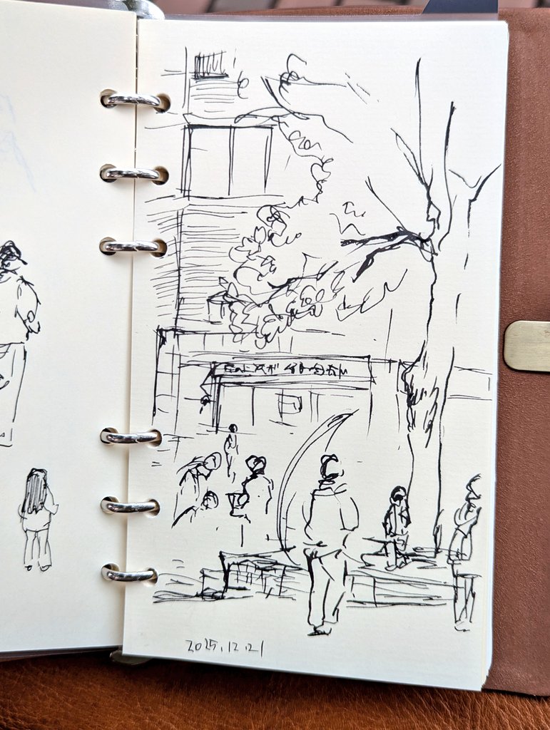 memonoe3's tweet image. 念願の街角スケッチ。

#日々描く
#urbansketch