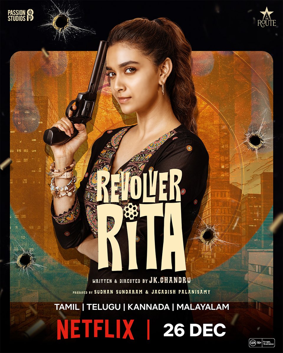 TheCinemaGuidee's tweet photo. #RevolverRita (Tamil) streaming from December 26 on Netflix in Tamil, Telugu, Kannada and Malayalam https://t.co/jI3x0TGwea
