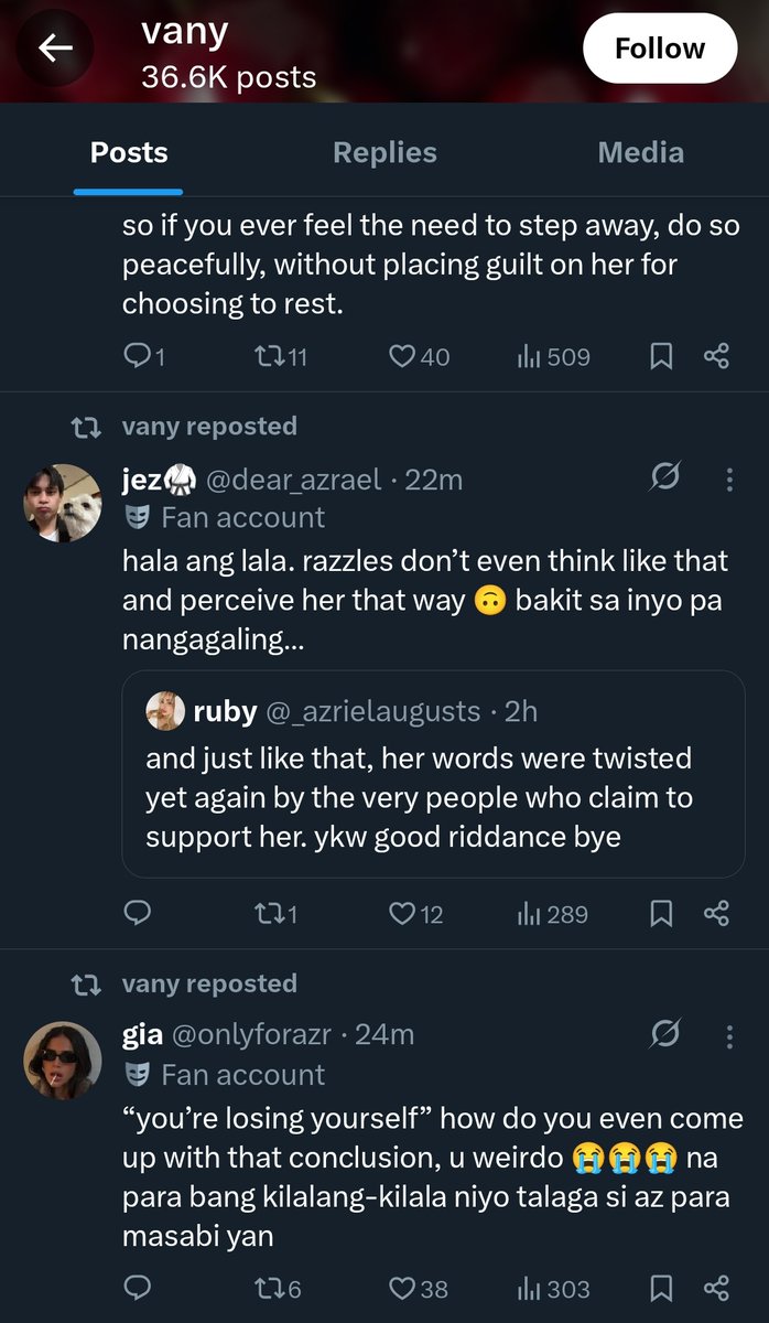 iconicishe's tweet photo. Patawa na naman tong mga razzles na para bang they don't make her feel bad just because she's sailing her other ships. Na para bang di sila ang cause why Az seems like she's picking a side now. Kung di kayo pumitik and make her feel guilty about what she did di yan para magplease https://t.co/U9rxzL9v60