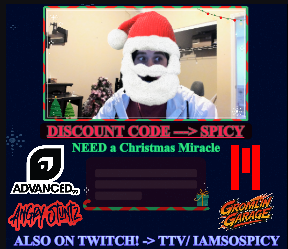 Taking a break from the elves a bit to run around Hogwarts for a smidge. I need a Christmas miracle, chat. Come tell Santa what you want under the tree. 

On twitch as myself, TT as Santa. Haha. 

twitch.tv/iamsospicy 
tiktok.com/@iamsospicy/li…