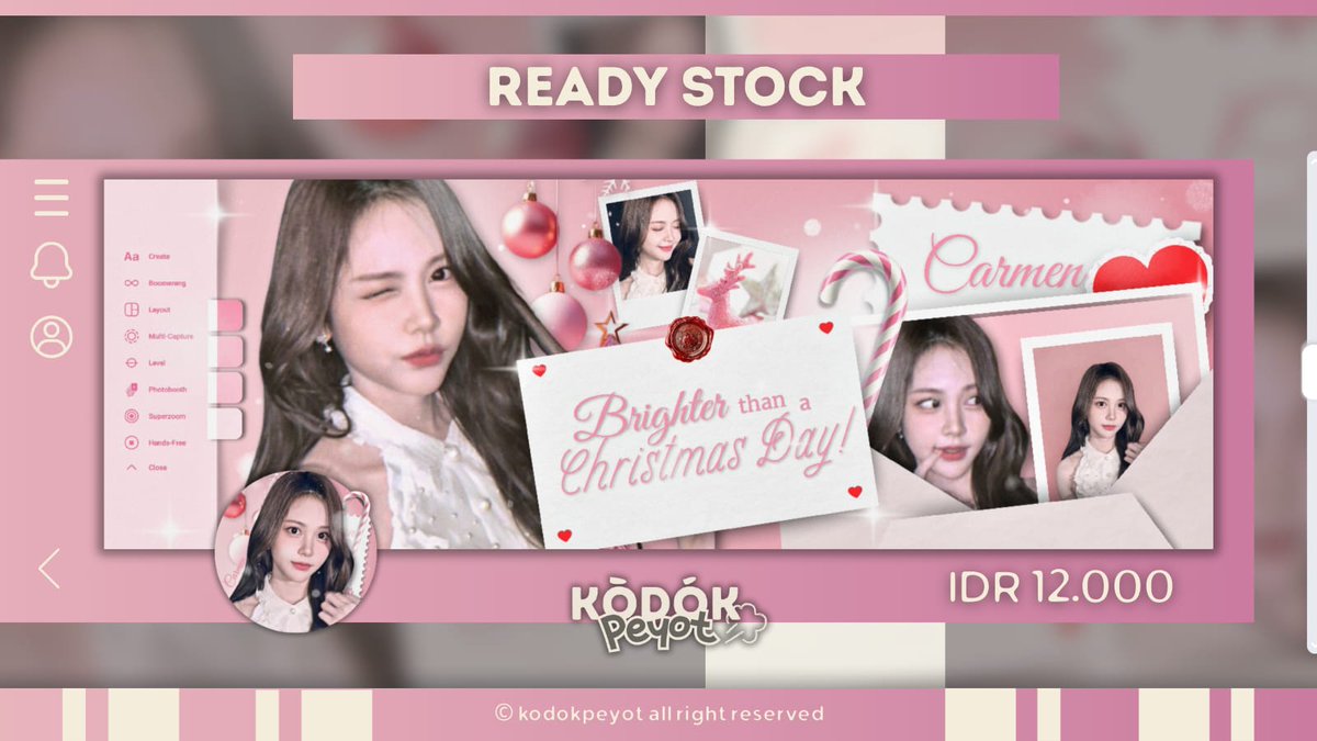 kodokpeyot_cs's tweet image. ㅤㅤㅤ
— ✧ a lil RETWEET would mean a lot! 

Layout ready stock, update paling baru dari Carmen H2H ✨
❄︎ IDR 12.000, boleh nego
❄︎ Free Retext

#zonauang #zonajajan #zonaba