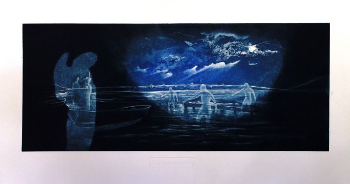 OlexaJ's tweet photo. Art of the Day! "In front of the other shore". Buy at: https://t.co/L4zTuXsHcv https://t.co/BjltOlSCJ1