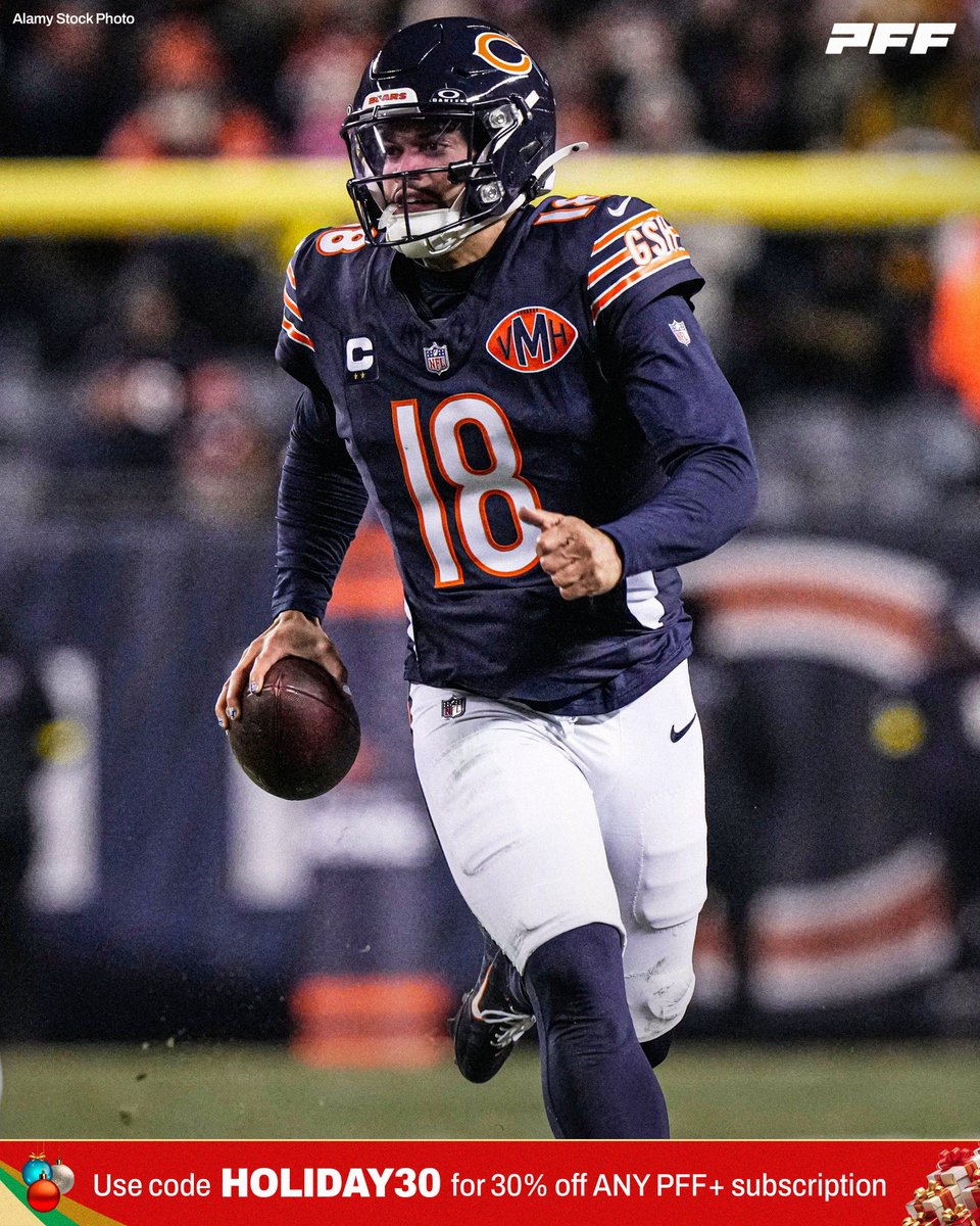 Caleb Williams was CLUTCH in the 4Q/OT vs Green Bay:

🧊 70.6% adjusted completion rate
🧊 164 total yards
🧊 2 TDs, 0 TOs
🧊 105.9 passer rating