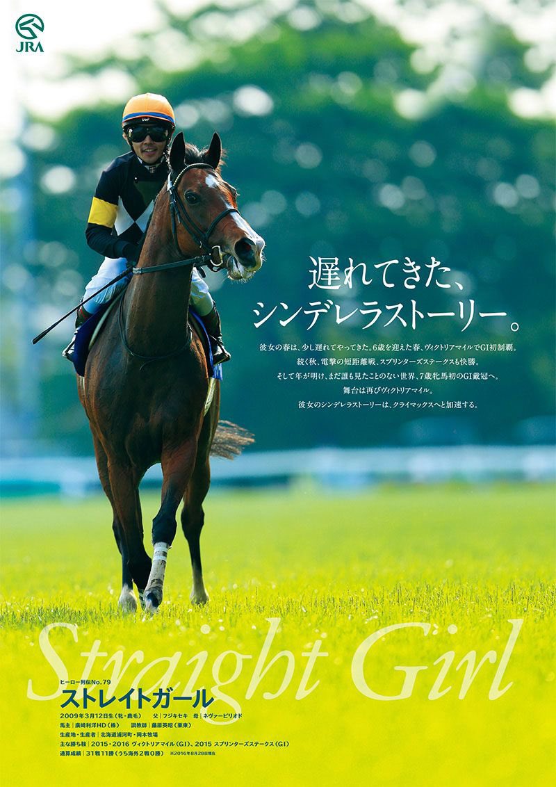 JRA ヒーロー列伝 NO.24〜31 ポスター オグリキャップ含む人気馬8枚 JRA