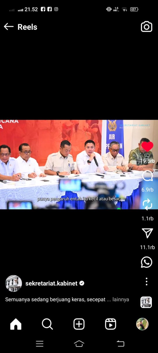 Pemerintah menggerakkan semua Sumberdaya dan ber gotong royong melakukan penanganan  bencana.
#PrabowoBerjuangDemiRakyat
#PemerintahTNIPolriKompakTanganiBencana
#PendampingDesaPeduliBencana
#MariSalingBantuJagaDanSalingDukung

<a href="/prabowo/">Prabowo Subianto</a>
<a href="/YandriSusanto/">Yandri Susanto</a>
<a href="/ArizaPatria/">Ariza Patria</a>
<a href="/KerjaSeskabRI/">Letkol Teddy Indra Wijaya</a>