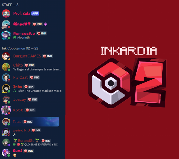 Darles plata para que se pongan el tag del servidor funciona quien lo diria DJSADJADJAKSDJAS 

#inkardia