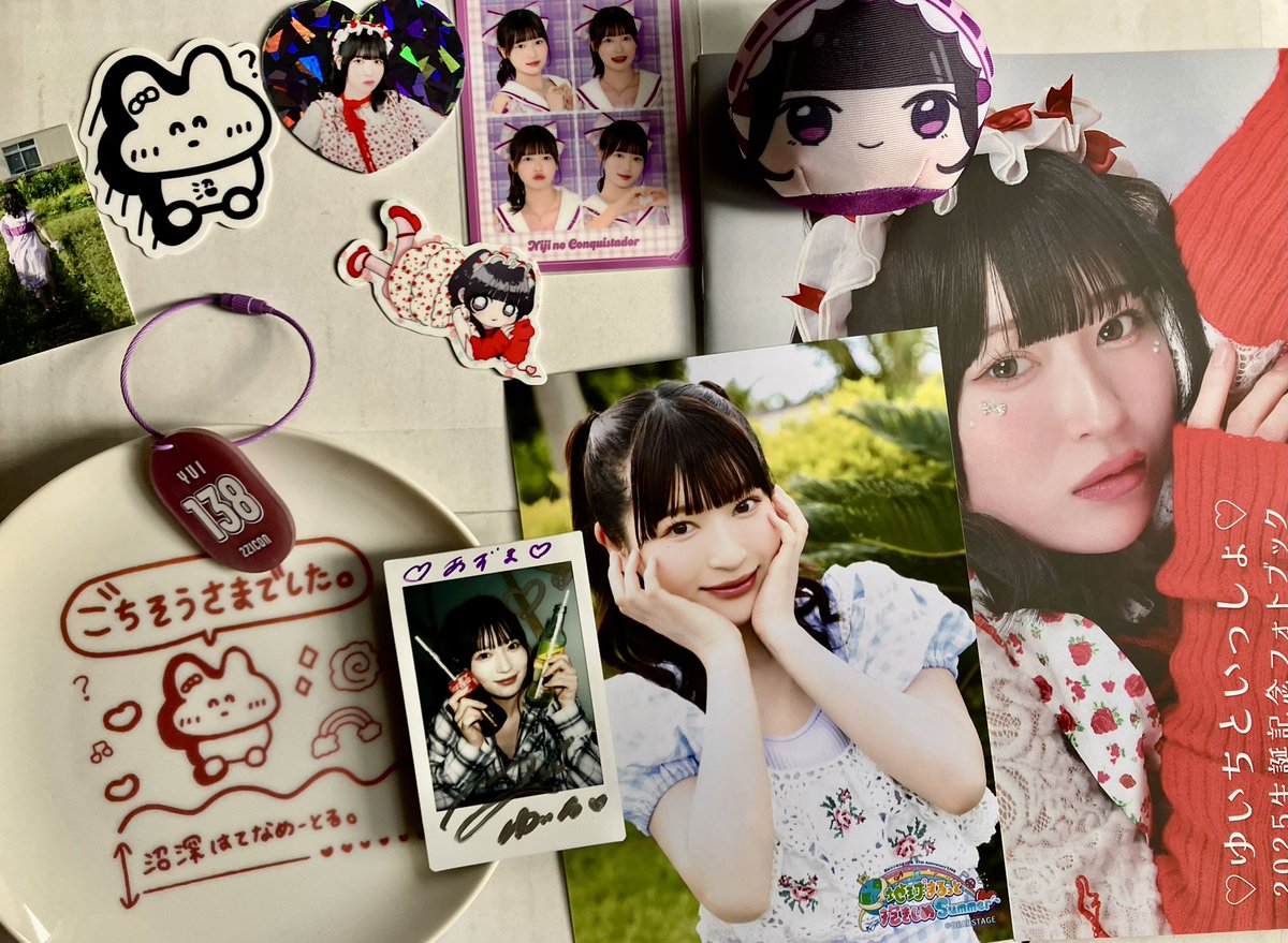 一宮さんの香港チェキ届いてました💜 📸個別撮影の詰め合わせグッズも