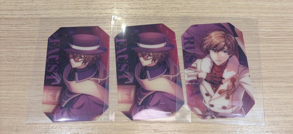 【交換】魔法使いの約束 まほやく 6周年
クリアカード 第2部 キービジュアル

求⟡ブラッドリー1 フィガロ 

譲⟡ファウスト ラスティカ

✿本日池袋での交換or郵送
✿缶バッジはフィガロ最優先

お気軽にお声掛けください🎀