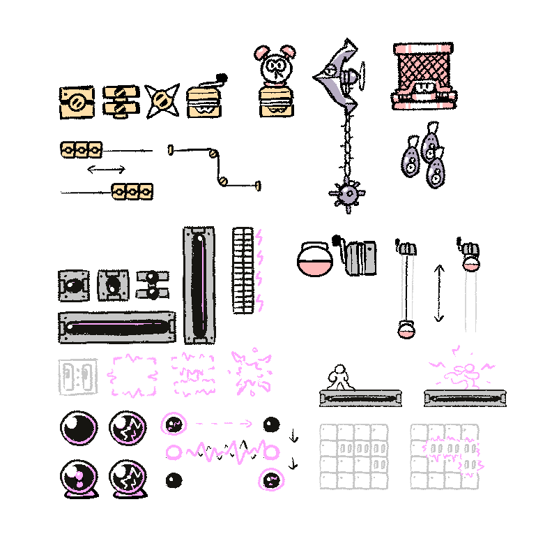 Reel and Static stuff (from when I was coming up with stage ideas for MAGMML3) #MegaMan