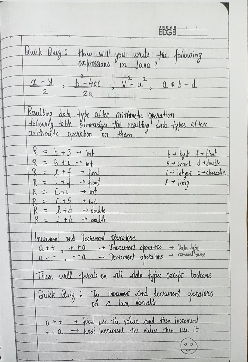 JavaWithUtkarsh's tweet image. 💻 Example:
int a = 10, b = 5;
System.out.println(a &amp;gt; b &amp;amp;&amp;amp; a != 0);

🚀 Why it matters:
Used in conditions, loops &amp;amp; decision-making.
🔁 Next up: Conditional Statements
#JavaDeveloper #LearningInPublic
@codewithharry #100DaysOfCode 
#KeepGoing