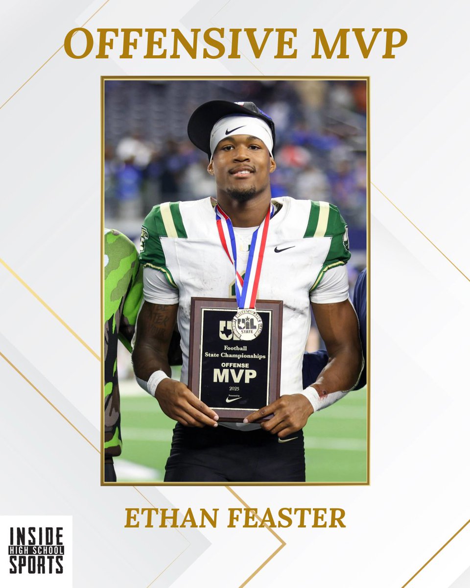 ihss_dfw's tweet image. Congrats to the MVPs of the 6A D-II State Championship Game, Ethan Feaster and Damarion Ross!