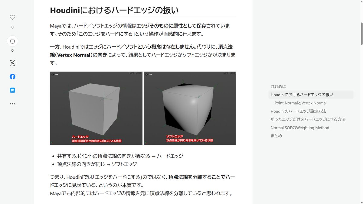 d658t's tweet image. Houdini ApprenticeアドベントカレンダーにHoudiniのハードエッジの扱いについての記事を投稿しました。
凄く基本的な話だけど、自分自身Houdiniを始めるまではハードエッジがどういう状態なのかなんて気にしてなかったし、初めて知った時は目から鱗だった。
qiita.com/advent-calenda…
#Qiita #Houdini
