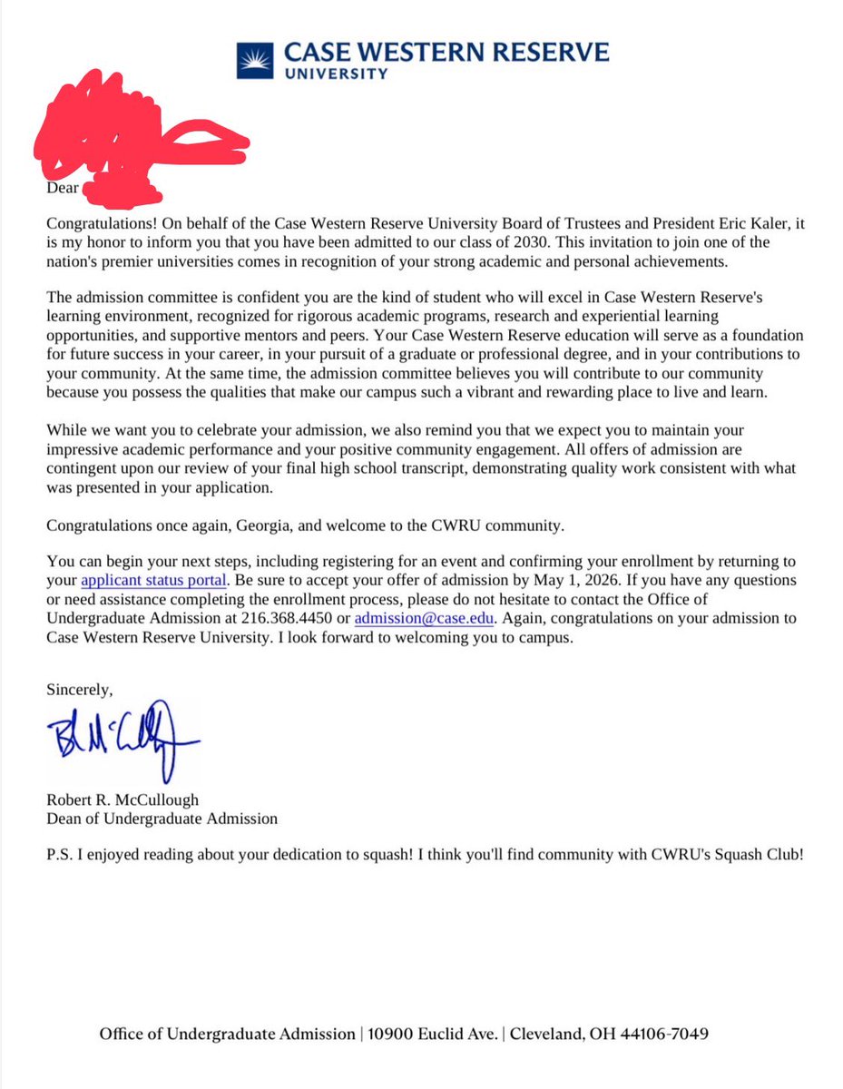 MarkL32623's tweet image. Case Western Reserve University — Class of 2030 | Accepted

Clear positioning.
Intentional choices.
Results that speak.

This is how acceptances happen.
Trust the process.

🔗 ivybound.app

#IvyBound #CollegeAdmissions #CaseWestern #ClassOf2030 #AdmissionsStrategy