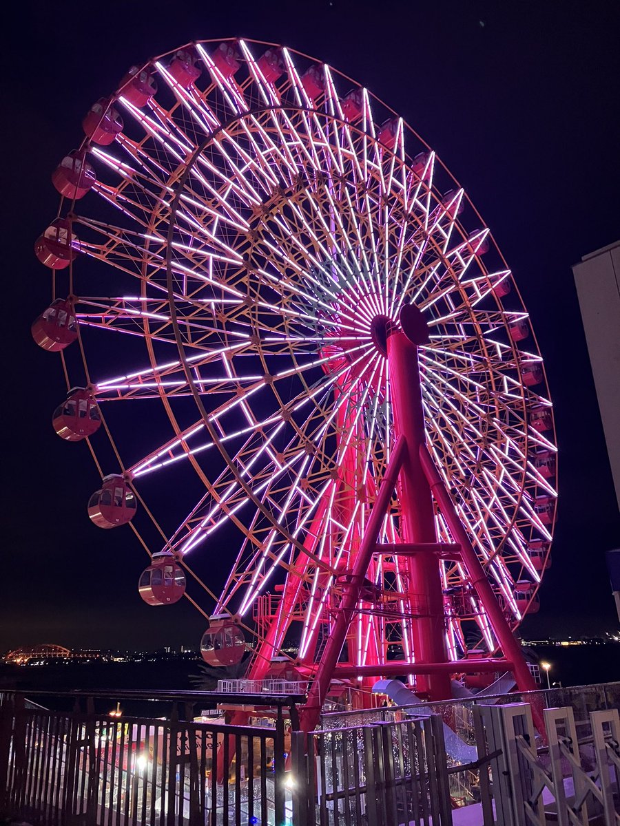 ライブ後のお散歩中 真冬の観覧車/水樹奈々 モザイク大観覧車🎡です