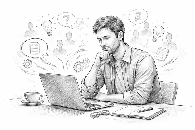 Viele nutzen KI wie ein Werkzeug: rein, Ergebnis raus, fertig. Der eigentliche Wert entsteht aber im Dialog. Wenn man KI als Sparringspartner nutzt, wird Denken klarer, strukturierter und schneller – ohne die eigene Verantwortung abzugeben. Kein Hype, keine Tools, sondern Zusammenarbeit auf Augenhöhe. Genau darum geht es in diesem Artikel. markus-schall.de/2025/12/ki-… #KI #Produktivität #Denken #Arbeitsweise #Digitalisierung #Effizienz