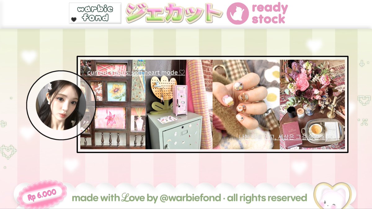 warbiefond's tweet image. ꒰ a repost is truly appreciated ♡ ꒱  

hemlo (again)_peeps! ★ daisy membawa 4 layout ready stock yuha, ian, carmen, dan jiwoo hearts2heart update terbaru nih ^__&amp;lt; prici ada di alt dan free replace text, yup! ah iya, aku open by request juga :3 ┆ #zonauang