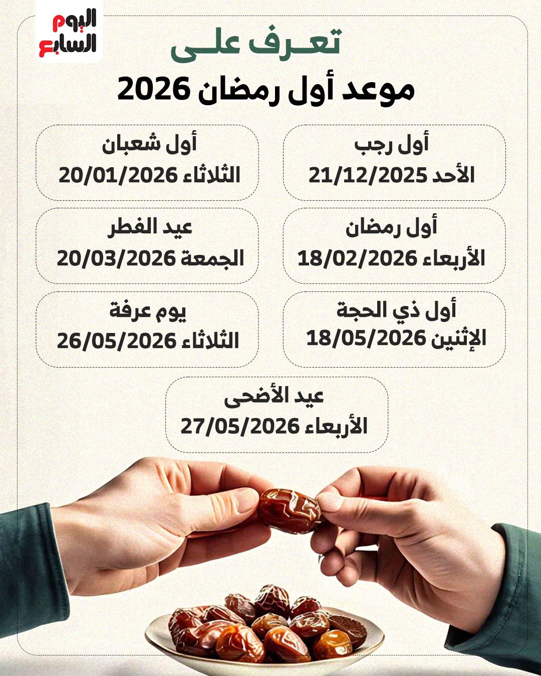 عاجل تعرف على موعد أول رمضان 2026 