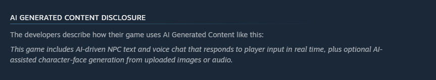 Is the new meta going to be launching without an AI disclosure and then putting it in after the fact once the media cycle has passed, kind of like how companies would delay microtransactions/stores until post launch. Where Winds Meet for context