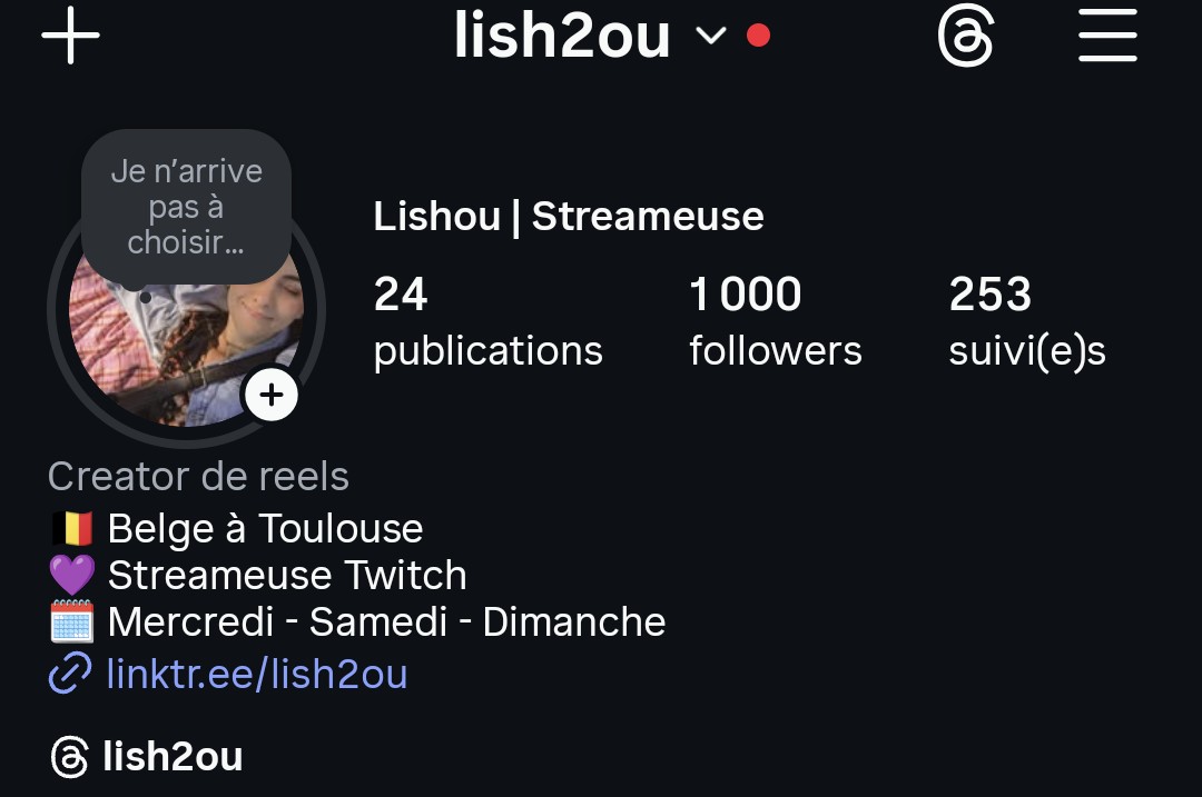Les 1000 followers sur Instagram 🥳 Merci ❤️