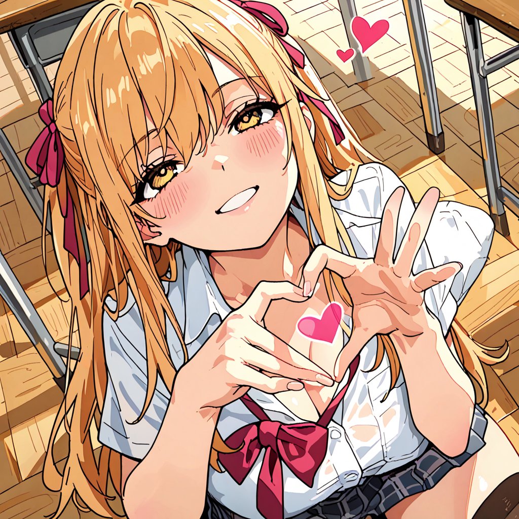 金髪ギャルJKの求愛❤マーク
　#年の瀬推しギャル祭