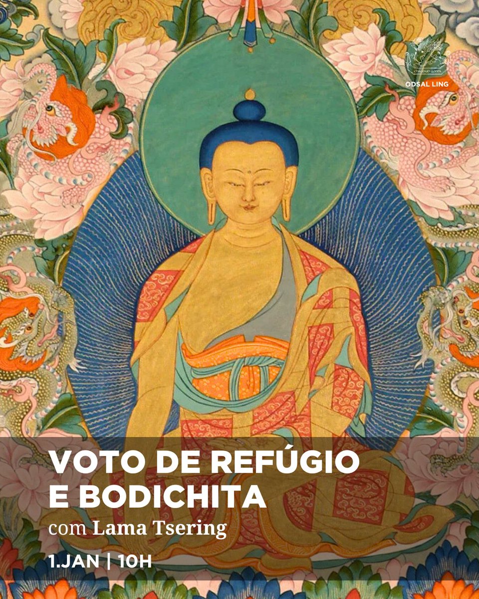 odsalling's tweet image. No voto de Refúgio é feito o compromisso de seguir os ensinamentos do Buda. No voto de Bodichita, é feito o compromisso de trabalhar para o benefício de todos os seres.
Sem pré-requisito. 
Somente presencial. 
Veja como participar: odsalling.org