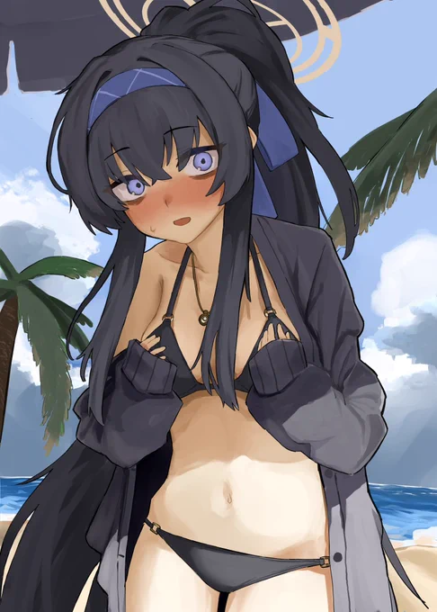 #今年も残りわずかなので今年一番伸びた絵を貼る 水着のウイ
