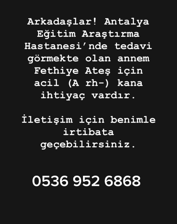 Acil Kan İhtiyacı!