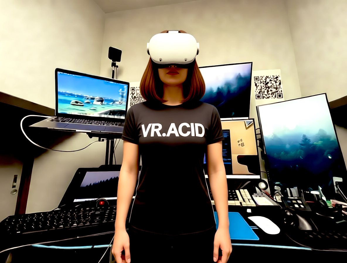 実はこんな部屋でVRChatをプレイし、blenderでモデリング、Unityで改変してたりします。
