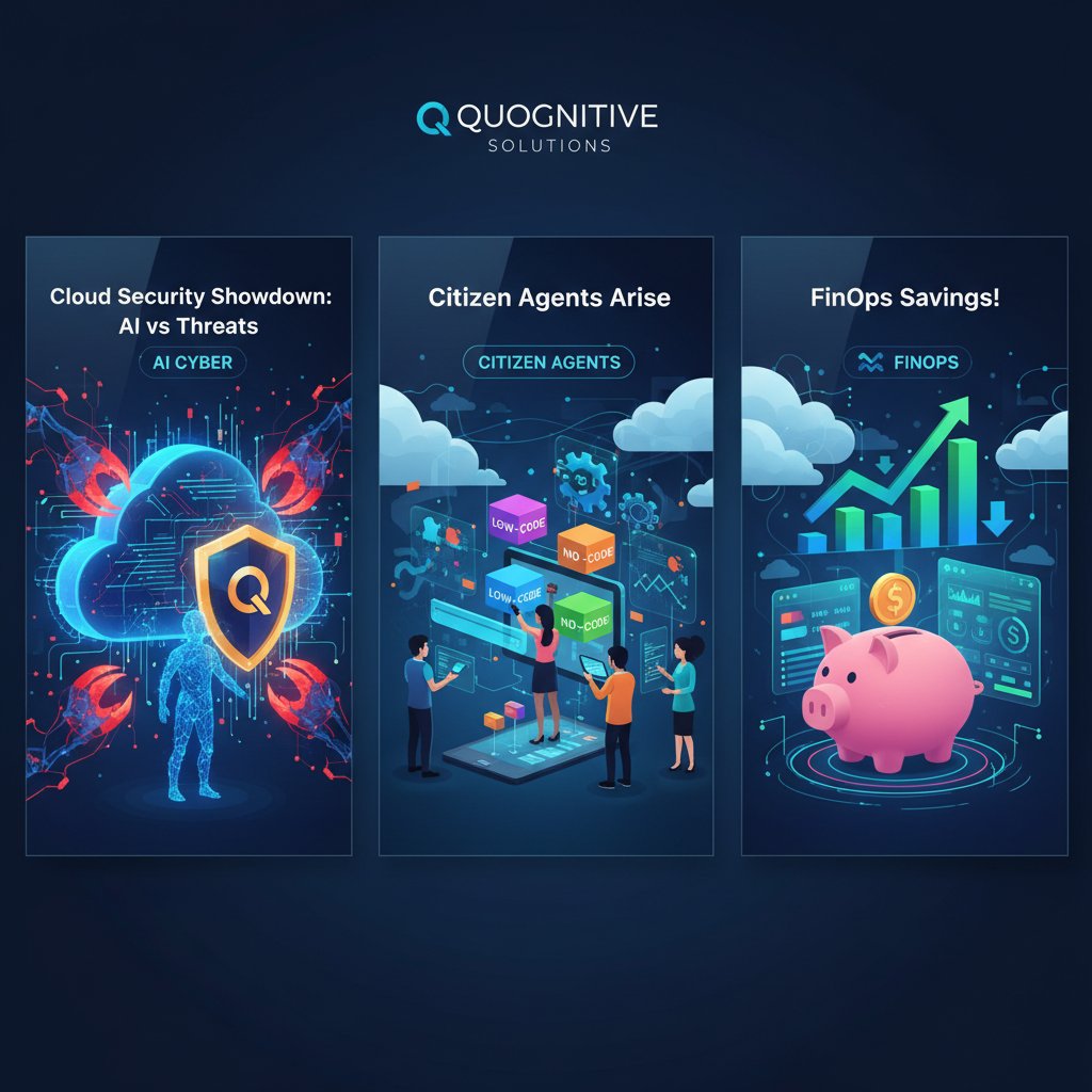 Quognitive_'s tweet image. AI fighting cloud threats? ✅ Citizen agents automating tasks? ✅ FinOps saving you money? ✅ Quognitive has you covered! Learn more about cloud security, LCNC, &amp;amp; FinOps! #CloudSecurity #AIcybersecurity #LowCodeNoCode #CitizenDeveloper