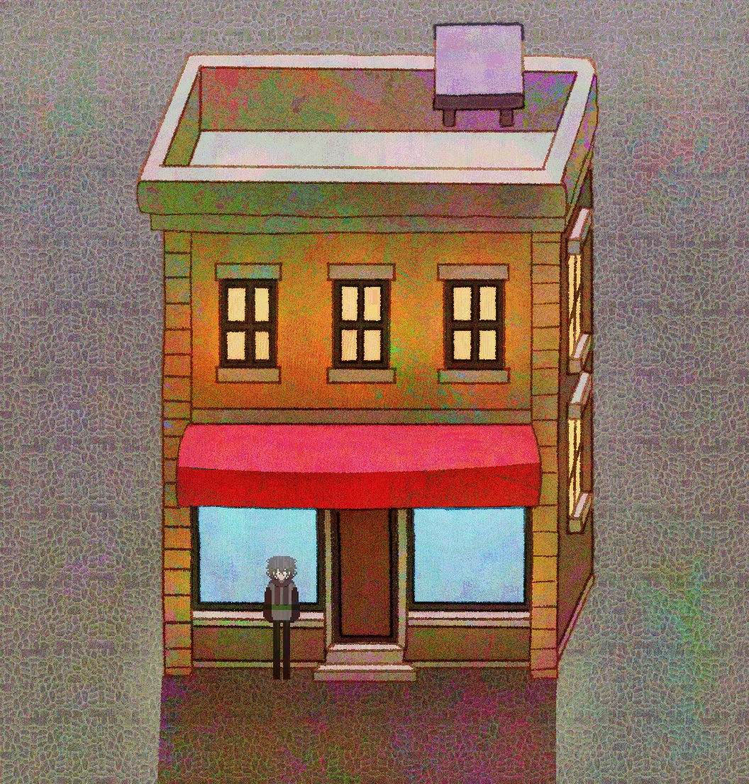 맵에 건물이 들어가면 어떨지 싶어서 그려봤습니다. 인공물이 정말 어렵네요. 도트로 그릴 엄두가 안나서 펜으로 그렸는데 이질감이 크게 없어서 다행입니다. 묘하게 엉성해서 이정도 퀄리티로 되나 싶다가도 정감이 가서 나쁘지 않네요. 화면보다 길어서 어쩌면 잘릴수도...