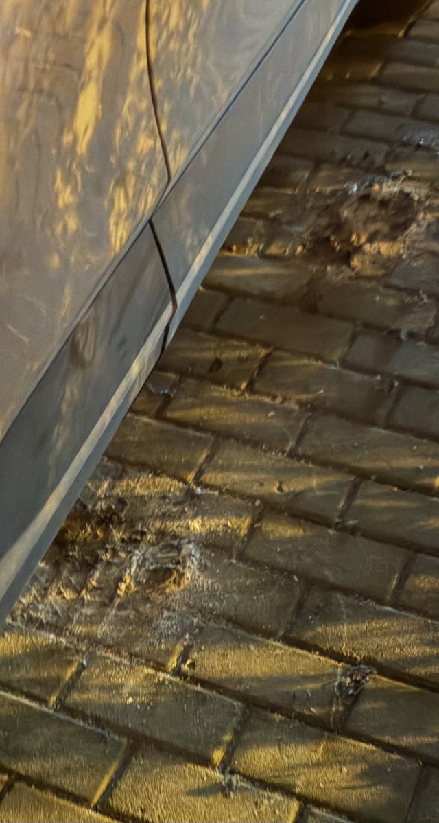 烧纸纪念先祖可以，特么的趁我车不在，在我车位烧纸过分了吧