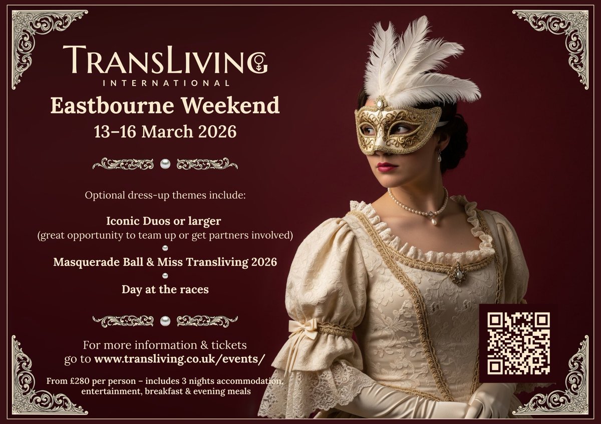 EXCLUSIVE Trans Weekend in its 18th year - Bookings still available - transliving.co.uk/events