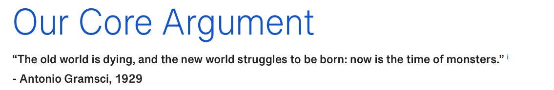 Kitap Fuarı konuşma başlığımız: "Deprem Çağı". "Dogmatik Marksizm" dersiniz. İMF/Dünya Bankası için hazırlanan yeni rapor şu alıntı ile başlıyor: "Eski dünya ölmekte, yenisinin doğumu gecikiyor ve bu alacakaranlıkta her türden marazi olgu boy gösteriyor." İmza? Antonio Gramsci!