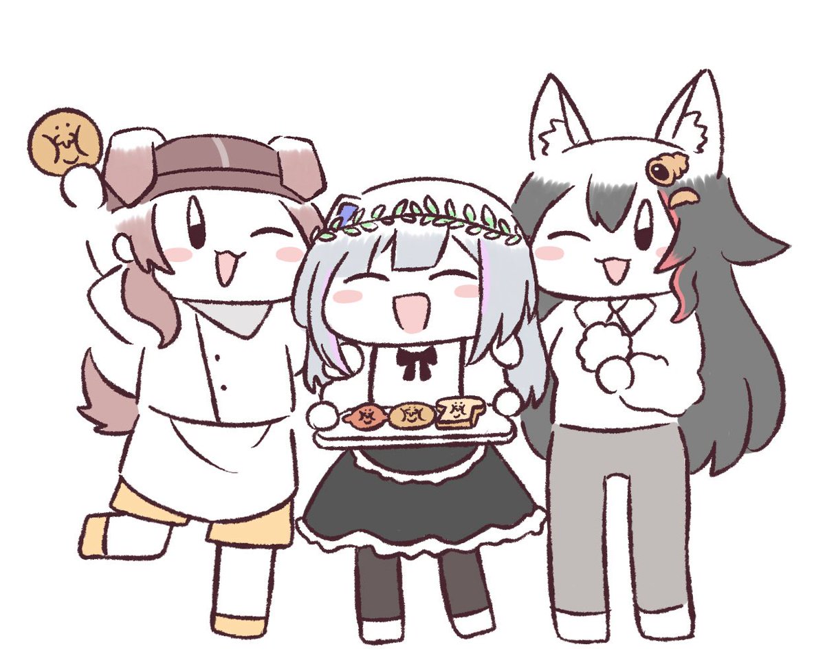 パン屋ファミリーは永久不滅！
#パン屋切り抜き鑑賞会
#できたてころね 
#みおーん絵 
#かなたーと