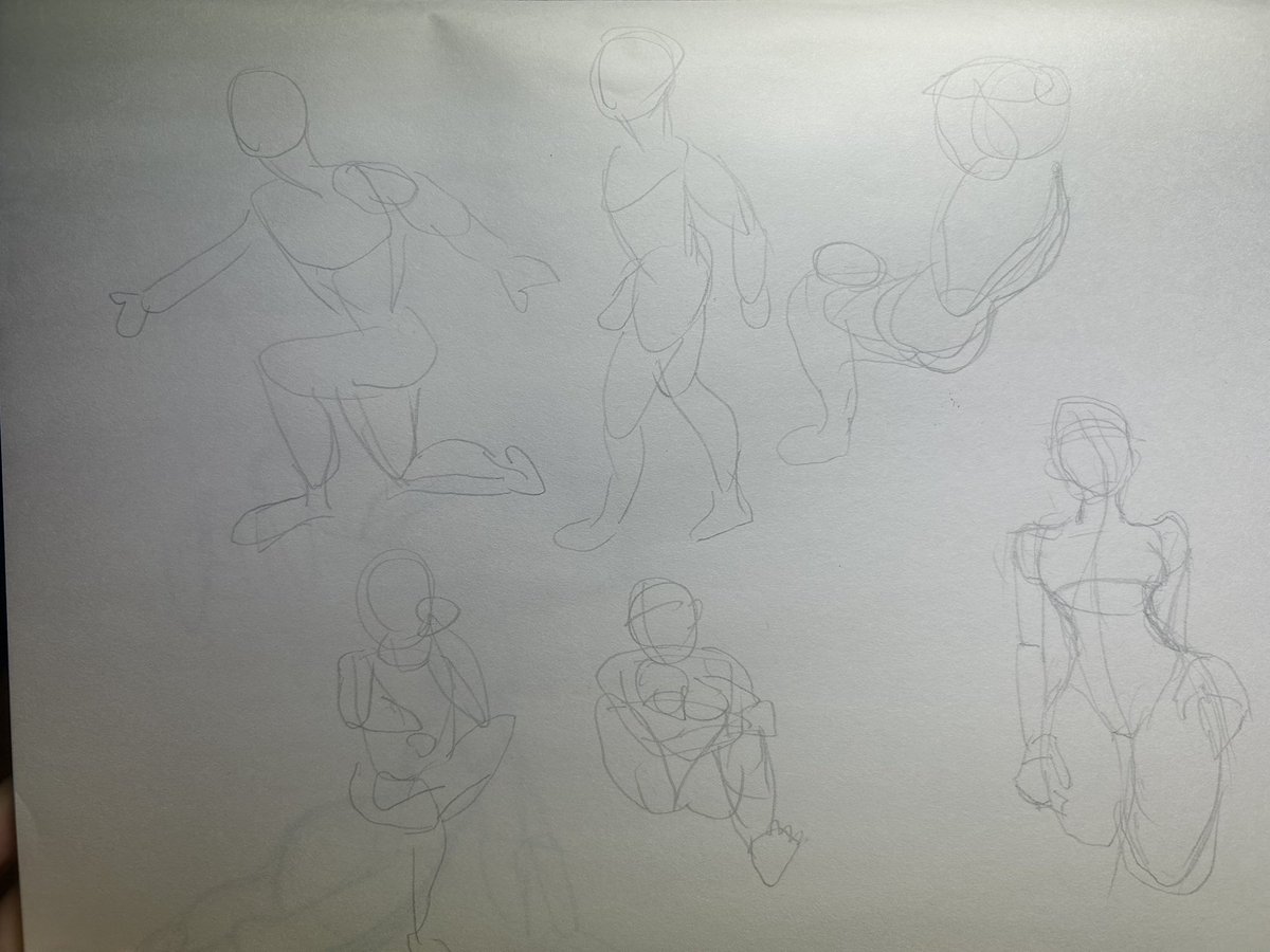 keep_on_trying_'s tweet photo. ちゃんと絵の練習しようと思いアカウント作りました。
30秒でクロッキー挑戦しましたが難しかったので後半の線が濃いやつからは時間測らず描きました。
こっからよくなってくのが楽しみすぎる。
#クロッキー https://t.co/fuaboUcTR2